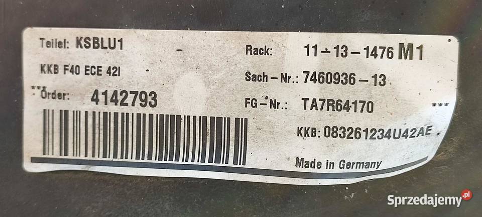BMW F44 218I ZBIORNIK PALIWA 7460936 7300472