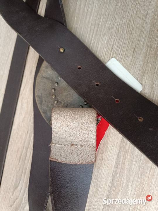 Angielski skórzany pasek z piękną klamrą Białystok