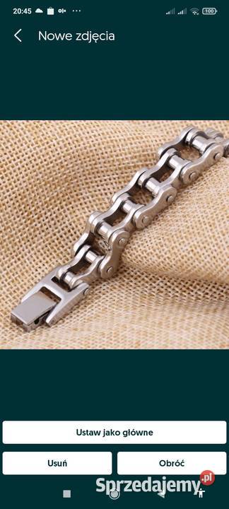 Bransoletka z czystej stali nierdzewnej Starachowice