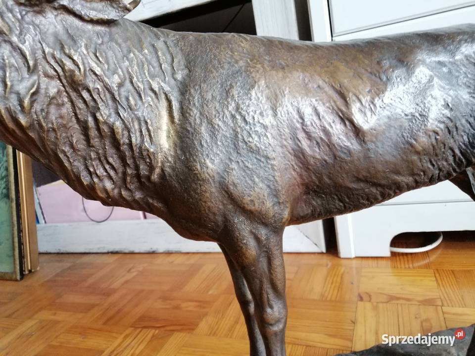 Jeleń korniluk brąz figura tanio wielkopolskie Pleszew