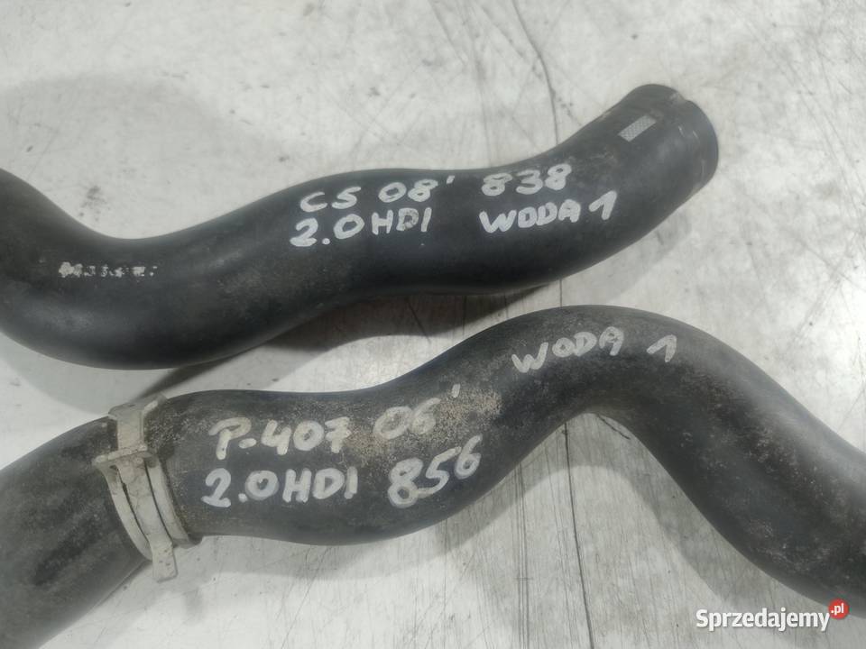 WĄŻ RURA WODY PEUGEOT 407 CITROEN C5 X7 20 HDI Węże chłodnicy
