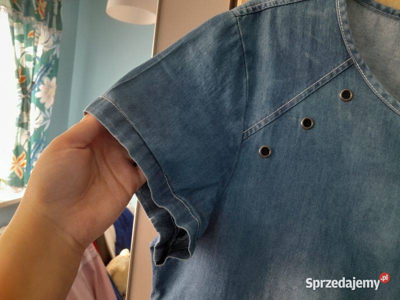 Dżinsowa sukienka rozmiar 44 firmy River Flower Rozmiar 44(XXL) Spódnice i sukienki Siewierz
