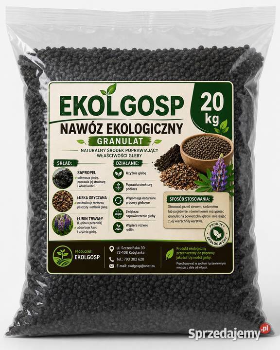Nawóz ekologiczny 20 Nawozy Szczecin sprzedam