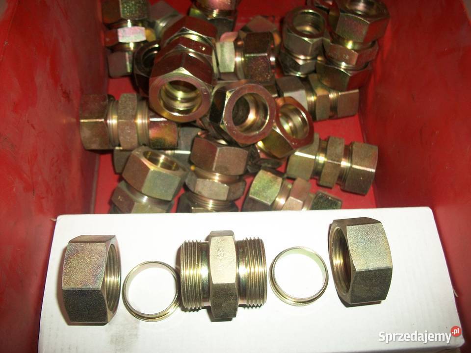 Złączka z pierścieniem zacinającym na rurę 2x 28 Olkusz