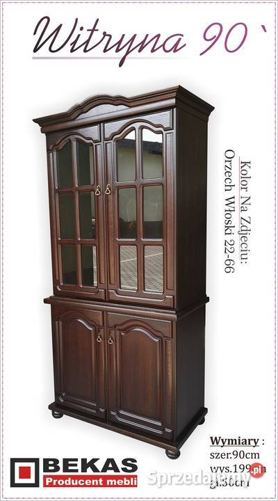 Stylowa Witryna Witrynka 90 Kredensik Bekas Dąb 50cm Zawiercie