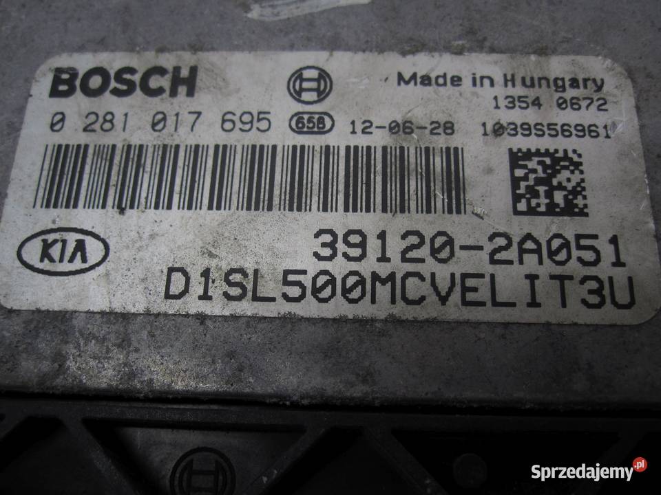 KIA SPORTAGE III 12r sterownik silnika osobowe Kielce