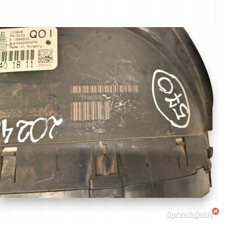 LICZNIK ZEGARY A1694401811 Mercedes W245 17 B