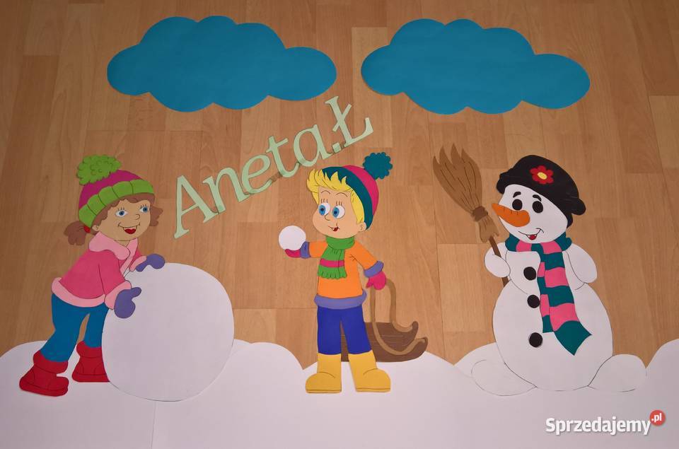 Dekoracje zimowe wielkoformatowe z brystolu Pozostałe Ryki