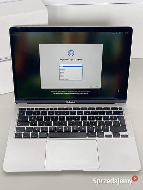 MacBook Air 13 i5 8256GB 2020 Srebrny Stan Pełen łódzkie Aleksandrów Łódzki