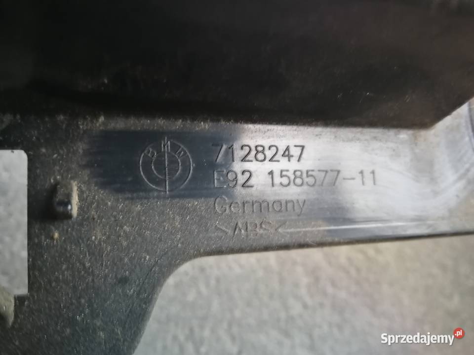 Ślizg zderzaka tył Bmw e92 7128247 Wspornik Karoseria Dębica