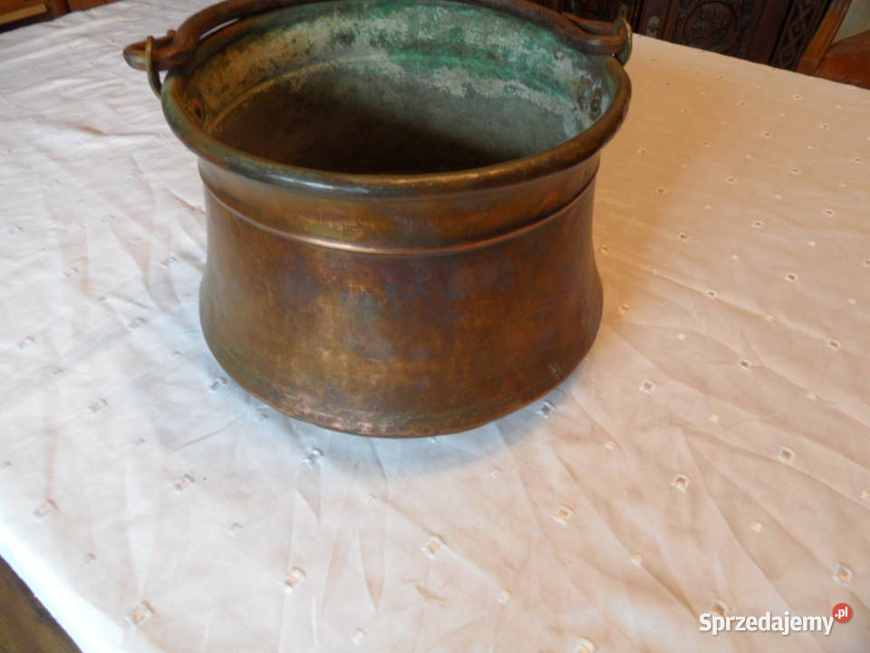 Średniowieczny duży kocioł miedziany Lublin