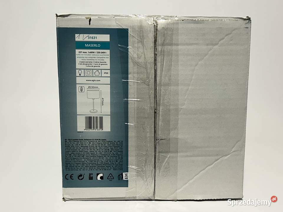 Klasyczna lampa stołowa MASERLO 31631 EGLO Sanok