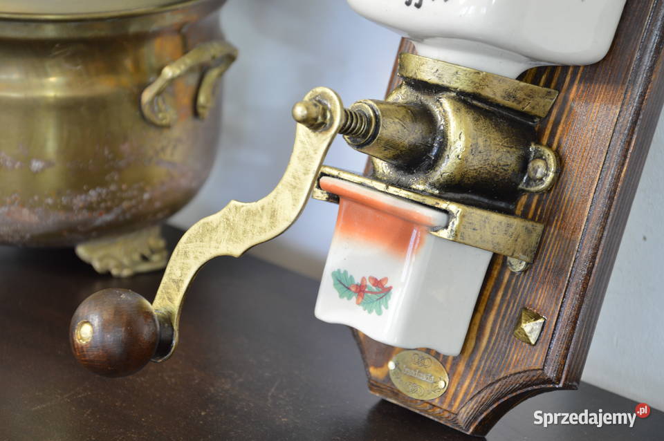 wiszący ceramiczny MŁYNEK do kawy z parą lisków Jastrzębie-Zdrój