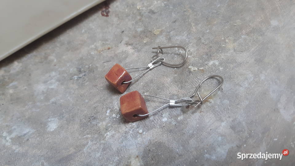 Kolczyki ceramiczne ręcznie wykonane