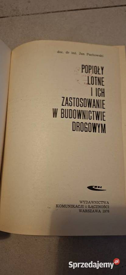 Pierwsze wydanie Popioły lotne i ich Łęczyca