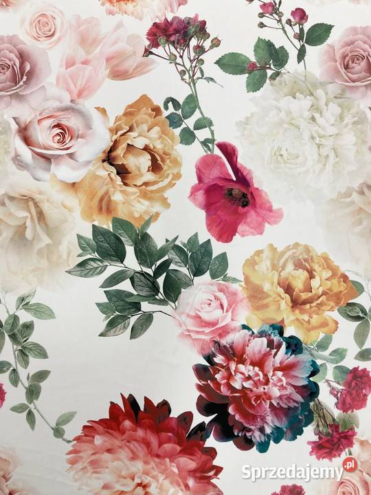 Róże D140 tkanina dekoracyjna obiciowa lubelskie Lublin