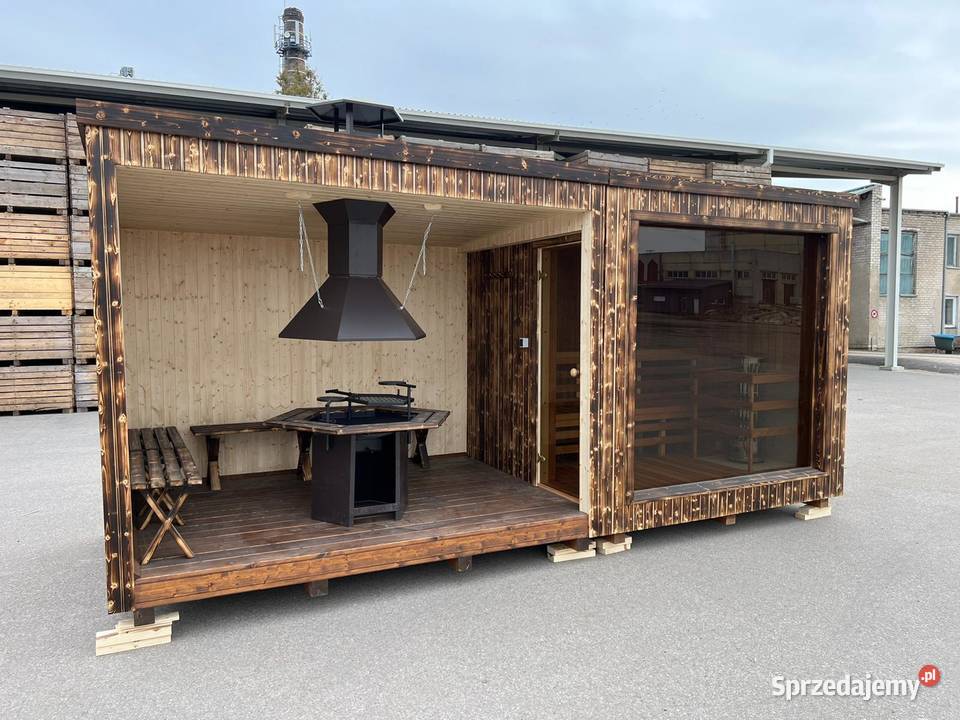Modern Sauna Ogrodowa Grill House Relax Room Ogród Puńsk