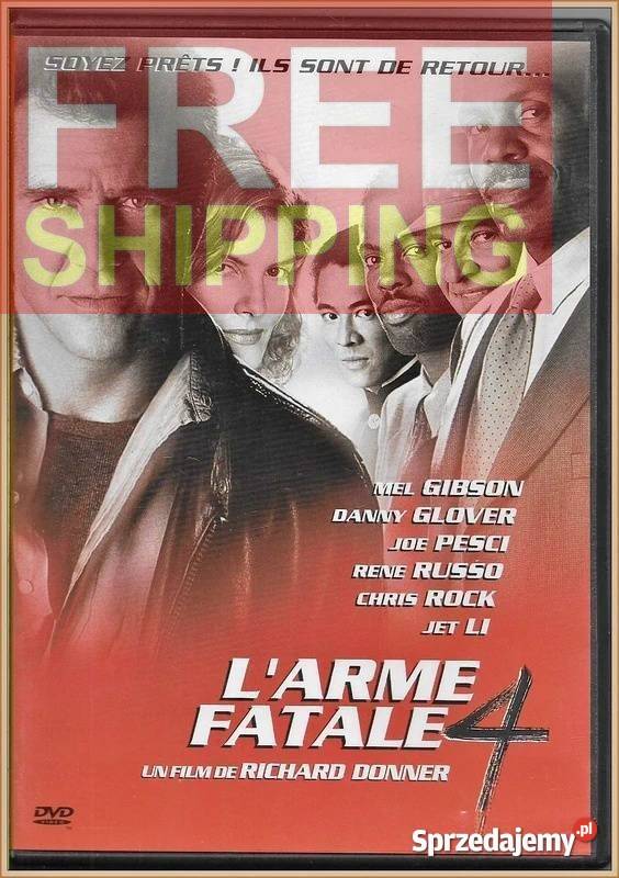 LArme fatale 4 1998 DVD Lethal Weapon 4 małopolskie Krynica-Zdrój