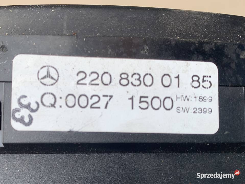 2208300185 panel klimatyzacji nawiewu mercedes s Motoryzacja zachodniopomorskie Szczecin