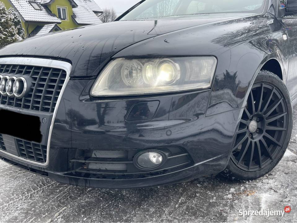Kompletny przód S line Audi a6 c6 czarny bixenon lubuskie Stare Kurowo