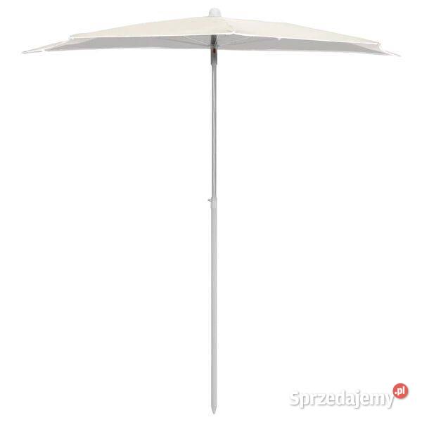 vidaXL Półokrągły parasol ogrodowy na słupku