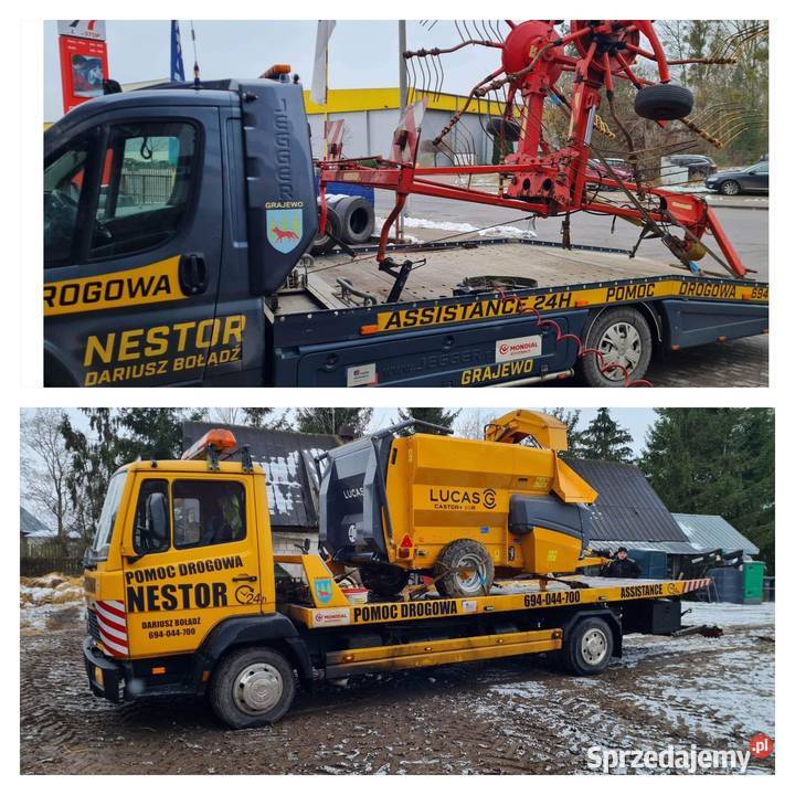 USŁUGI TRANSPORTOWE pomoc drogowa 24H Grajewo