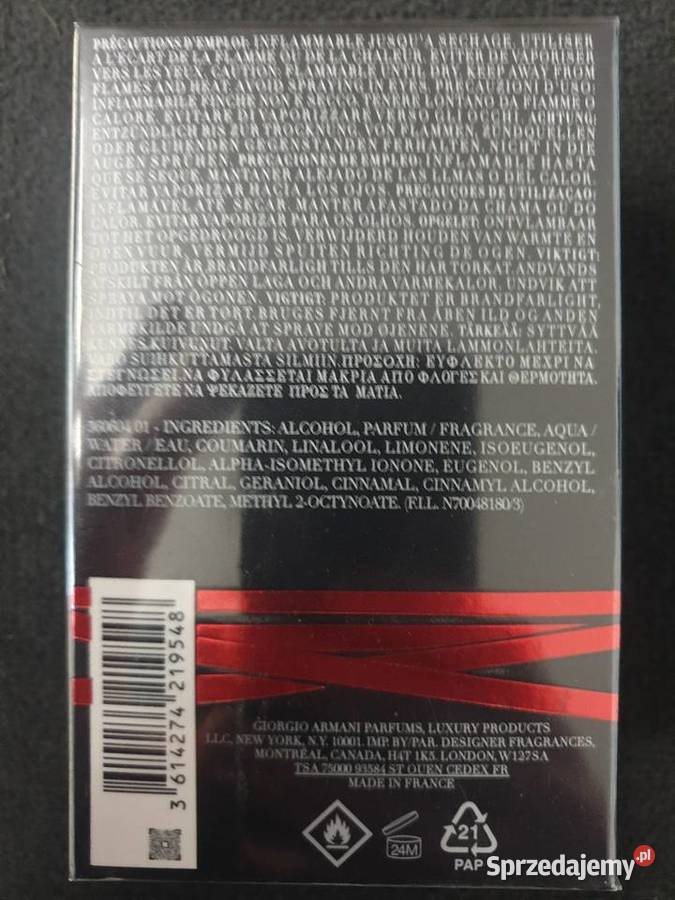 Armani Emporio Stronger With You Parfum 100 ml sprzedam