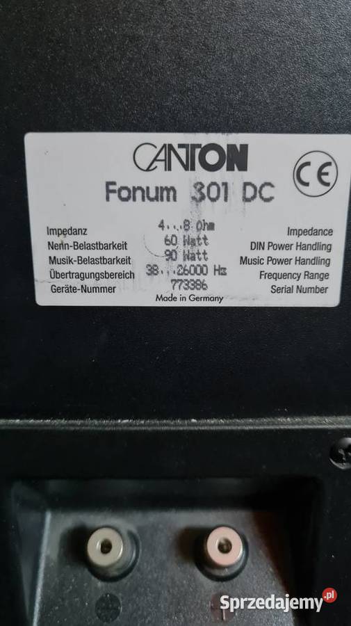 Kolumny Canton fonum 301 DC głośniki kolumny Kluczbork