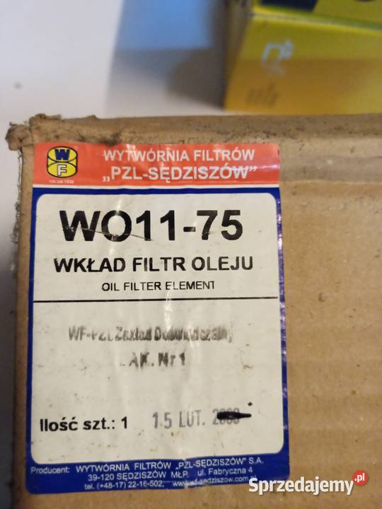 WKLAD filtra oleju W0 1175 pomorskie Gdynia