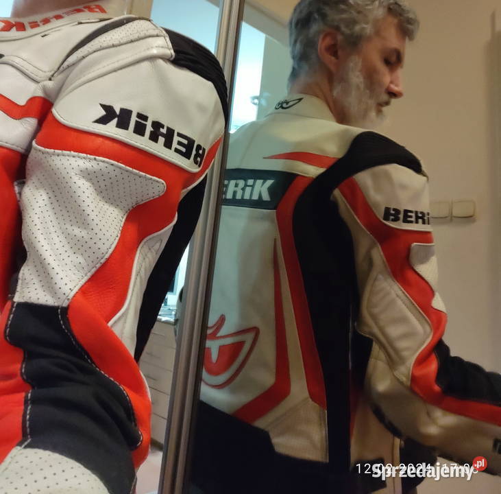 Kurtka skórzana Berik 48 rozmiar S Racing w Warszawa
