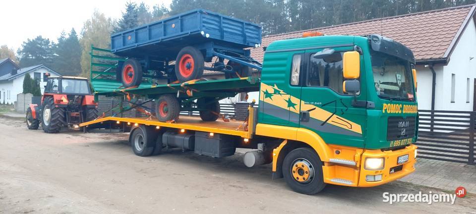 Przyczepa rolnicza Autosan b46 sztywna 45 tony Złoczew sprzedam