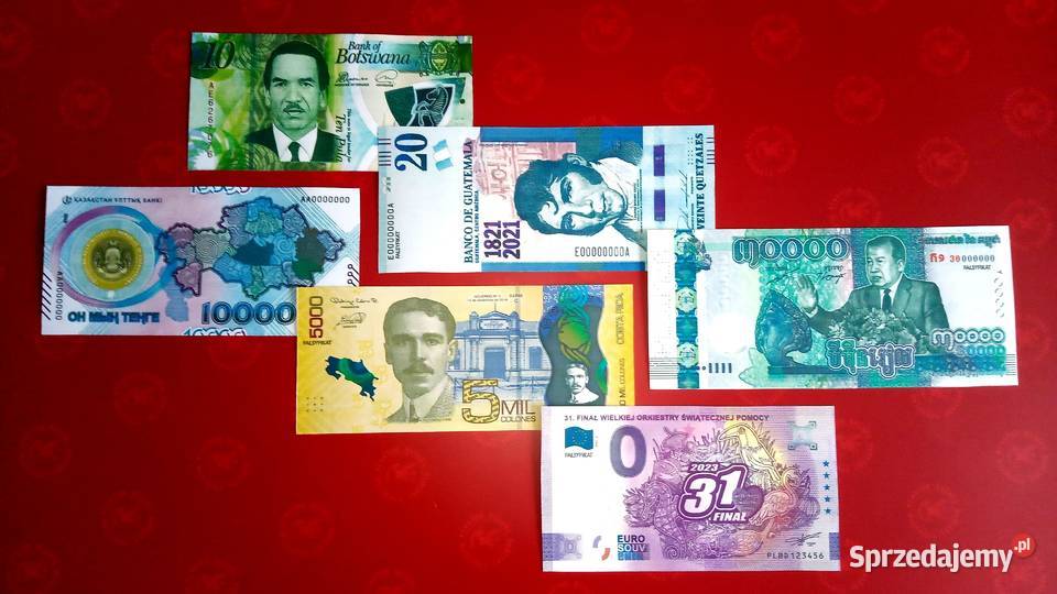 135 Reprodukcja kopia Banknoty Świata09 6 skala Warka