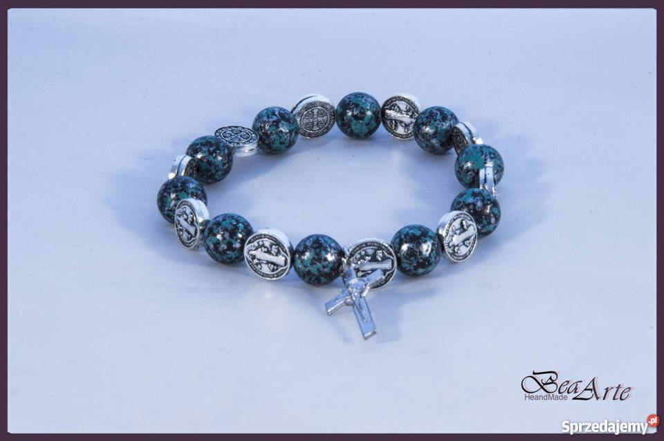 Różaniec dziesiątka bransoletka koraliki i św Łysa Góra