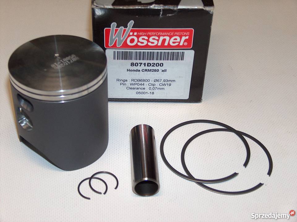 TŁOK komplet tłokowy WOSSNER 6793 mm CRM 250 Zabrze