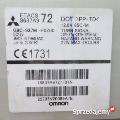 MODUŁ STEROWNIK MITSUBISHI 8637A9 G8C937MF0Z00 Rakoniewice