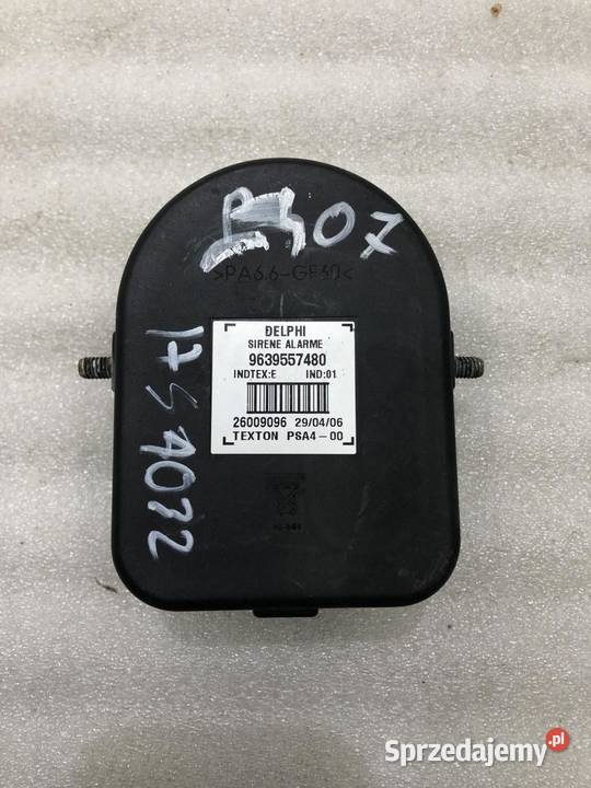 SYERANA ALARMU PEUGEOT 407 9639557480 osobowe