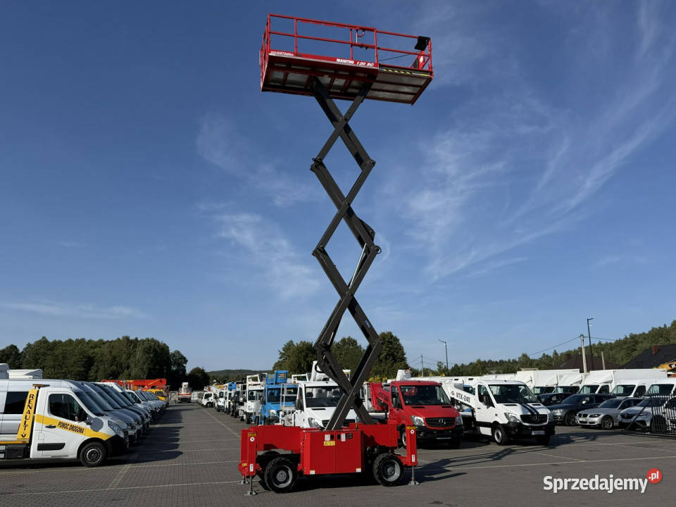 podnośnik nożycowy Manitou 120 SC Platforma Widełki