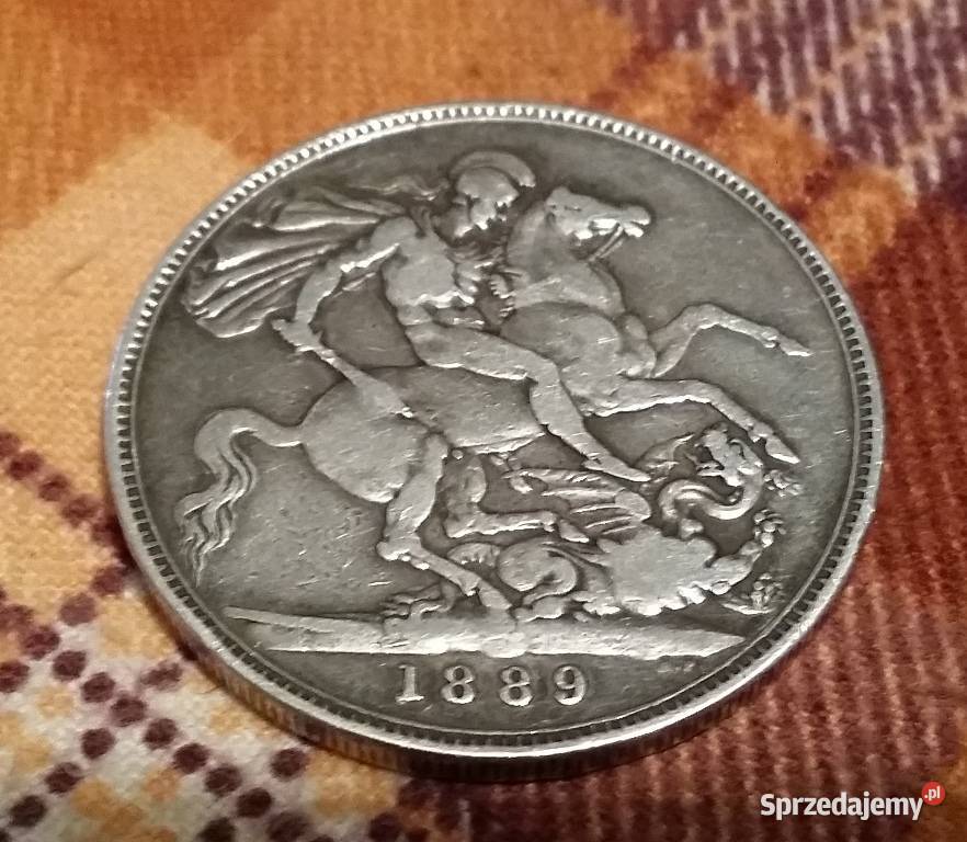 Stara srebrna moneta angielska VICTORIA JUBILEE Kraków