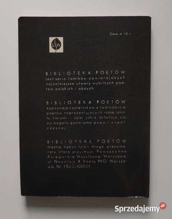 Poezje wybrane Walt Whitman Bełchatów sprzedam