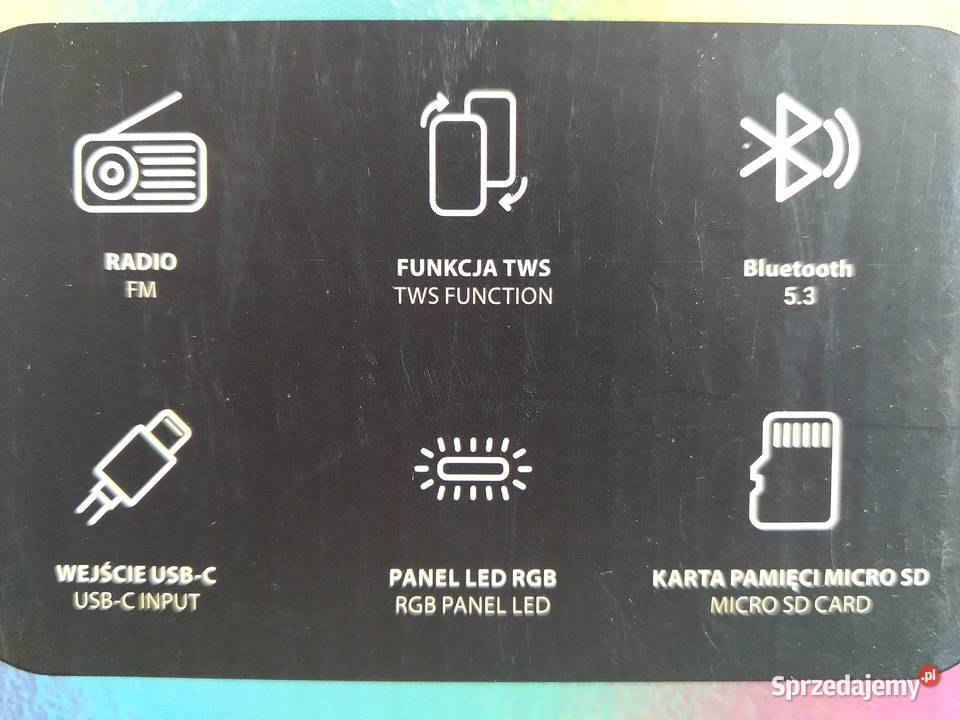 NAJTANIEJ Głośnik Bezprzewodowy 5W BT 53 RGB Zabrze sprzedam