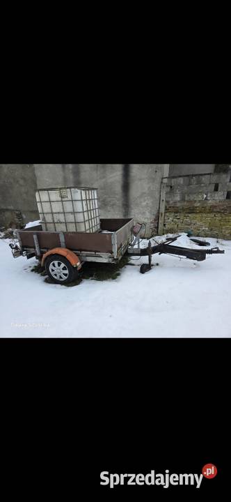 Przyczepa jednoosiowa dyszel typ bocian 2000dmc Przyczepy Czeladź