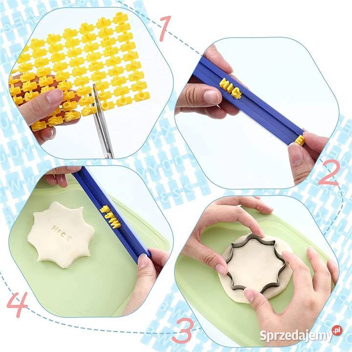 Forma z literami do robienia nadruku na Akcesoria cukiernicze Płock