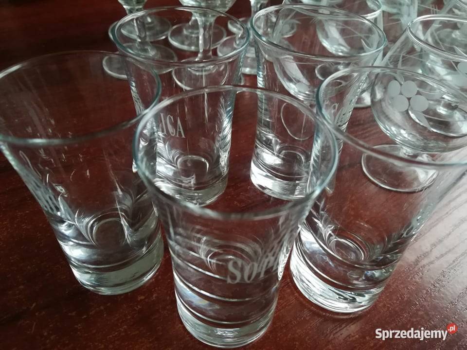 Kieliszki z napisem Soplica 5 sztuk przezroczysty Łódź