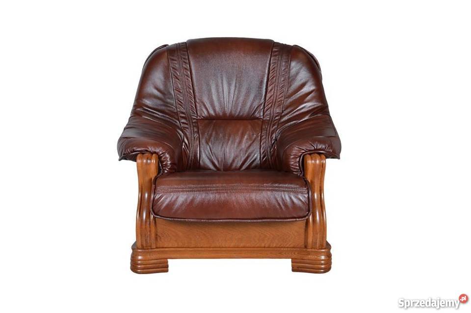 Kanapa 3 osobowa skóra naturalna lite drewno Poznań sprzedam