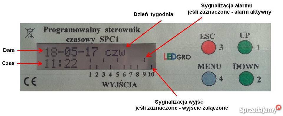 Programator czasowy data czas 10 niezależnych Ostrów Mazowiecka