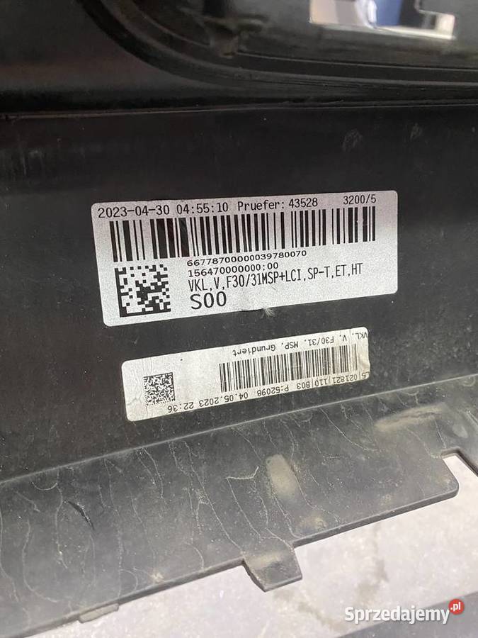 Zderzak Przedni bmw f30 m pakiet uszkodzony 475