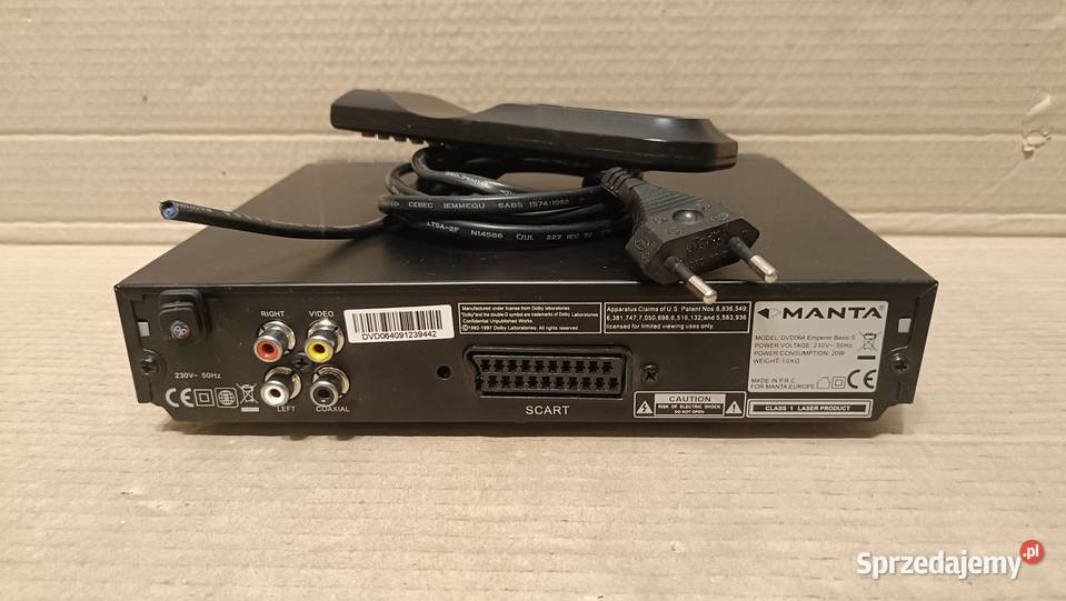 MANTA DVD064 Emperor Basic 5 z pilotem na części Poznań