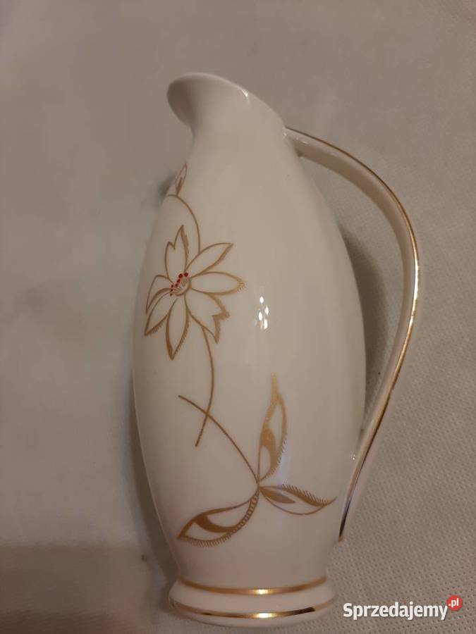 Piękny porcelanowy wazon sygnowany niemiecki Inowrocław