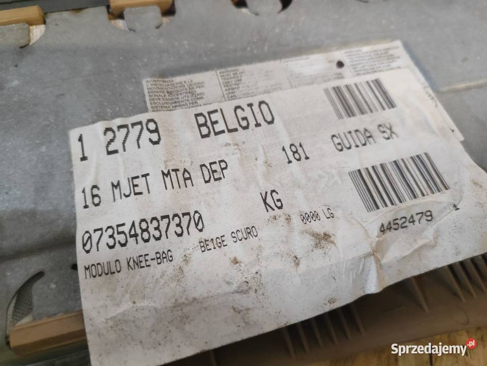 Poduszka Airbag Kolana Lancia Delta III Pleszew