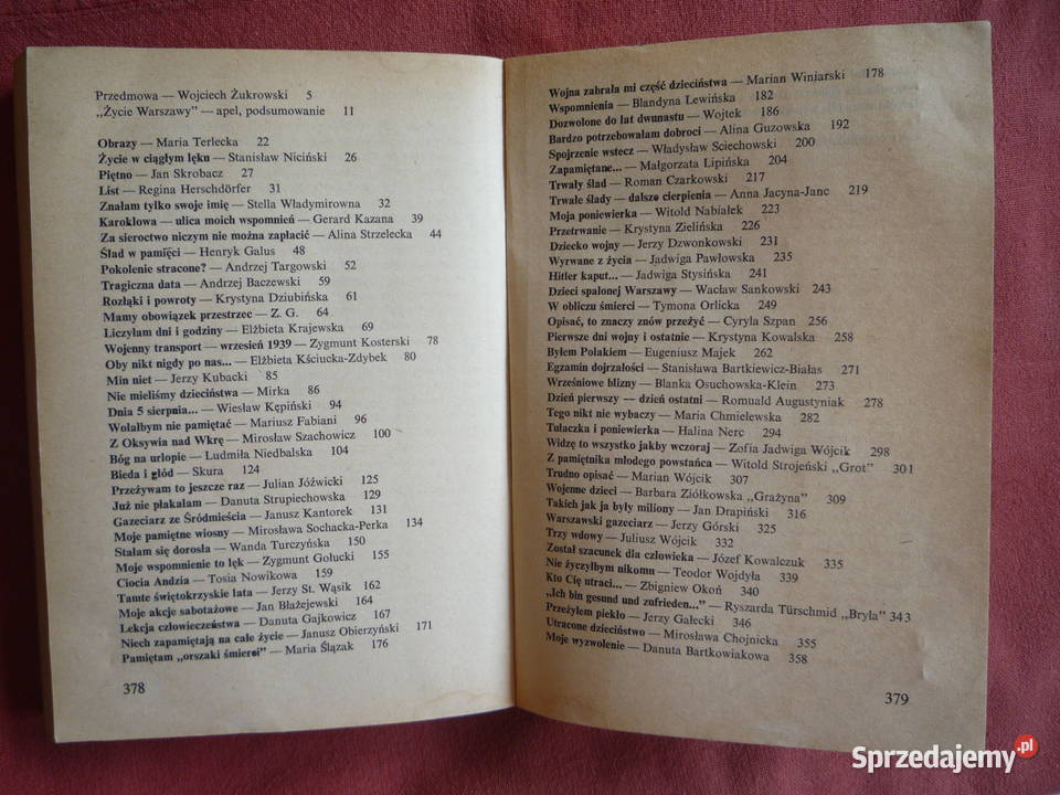 Dzieciństwo i wojna Mazurczyk biografie, wspomnienia